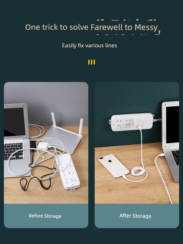 Buckle Nail Free on Wall Clip Wire Holder