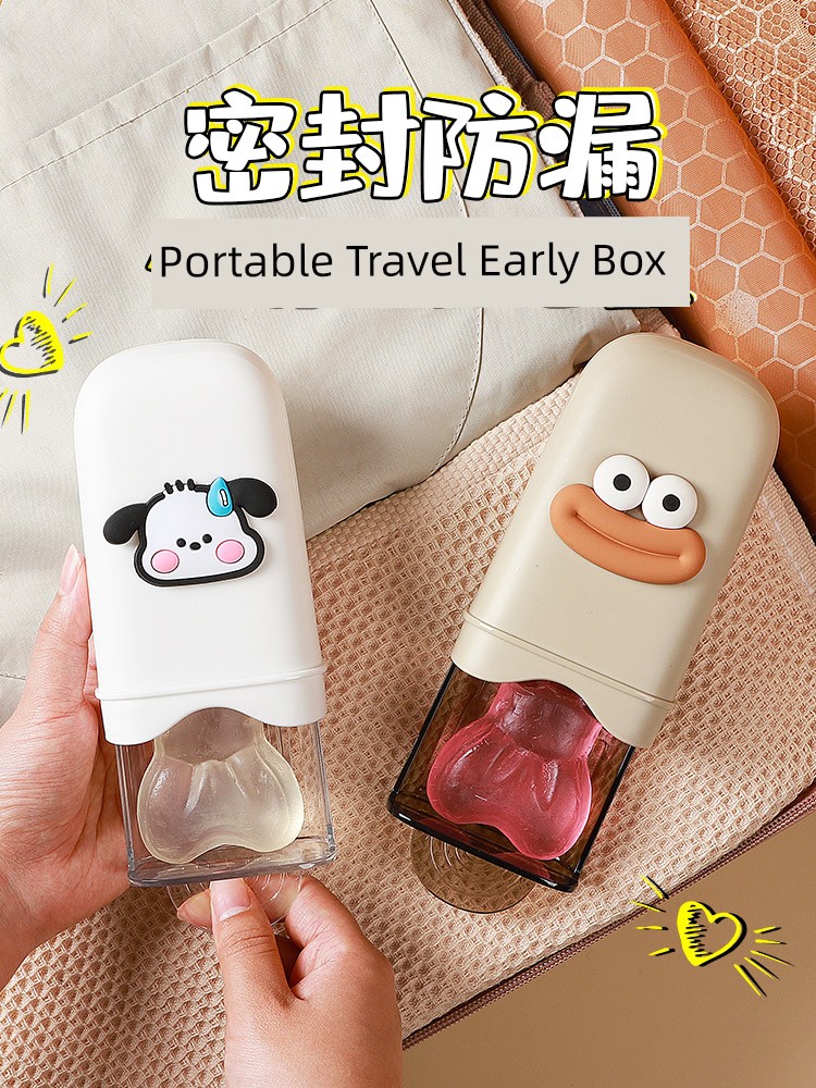 Soap Box Travel Portable Drain Sealed with Lid Soap Box For Home Business Trip Cute Creative Soap Travel Pack