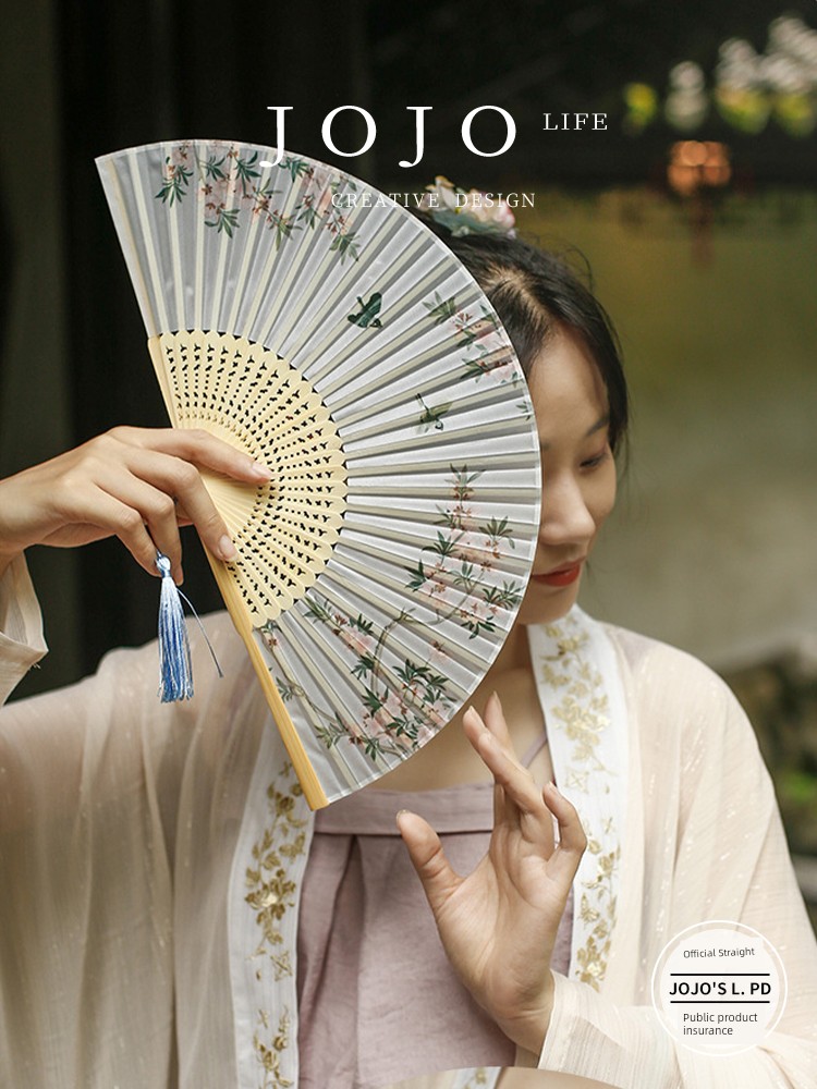 Jojo's L. Pd. Mr. Grocery. New Chinese Style Suzhou Retro Style Folding Fan Portable Portable | Swimming