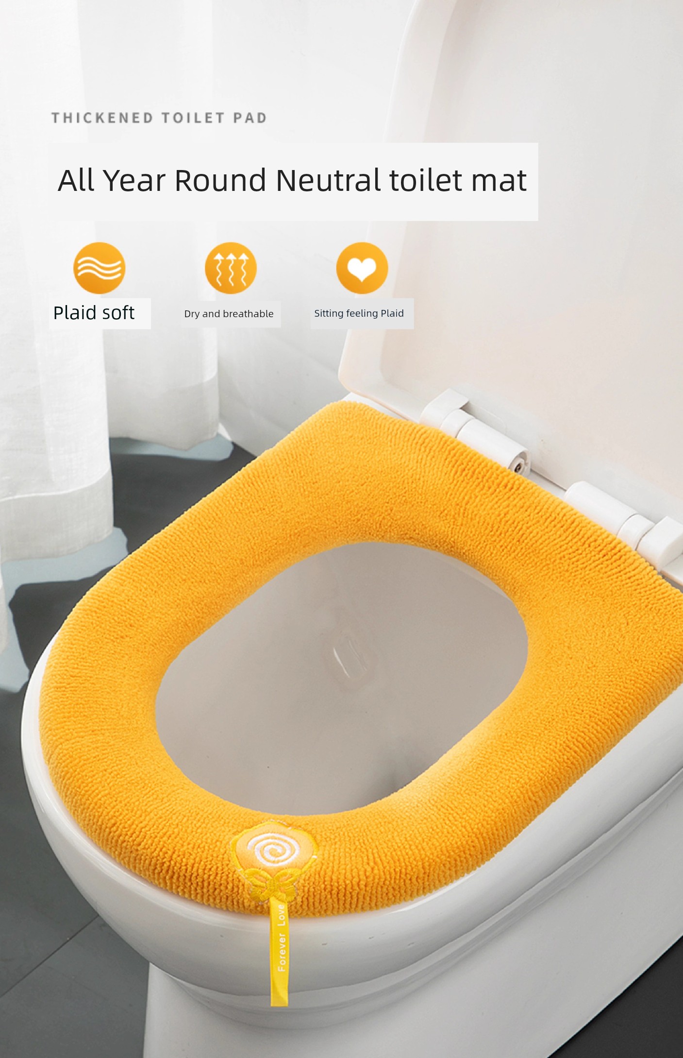 Thickened Universal Toilet Seat Cover Cushion