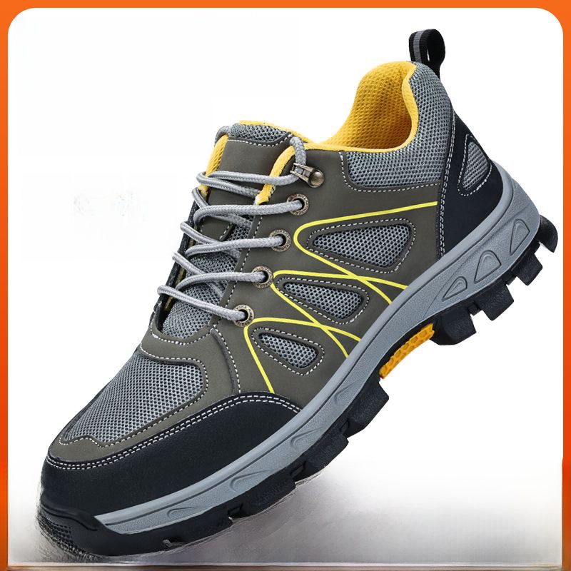 Safety Men's Lightweight Non Slip High Ankle Safety Shoes