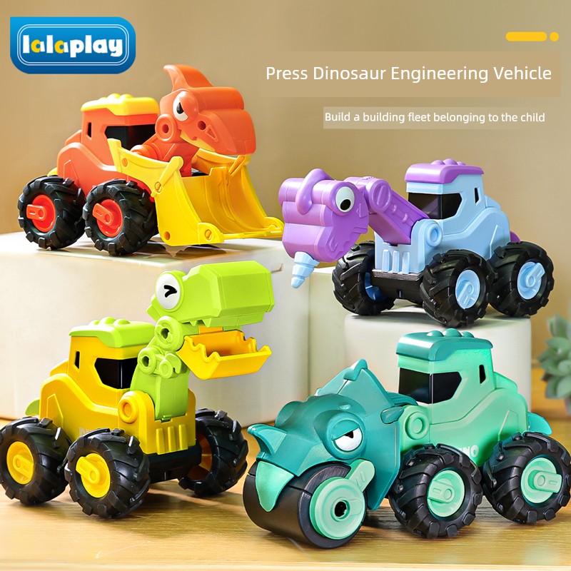 Dinosaur Press Kids Baby 1-3 Years Old Car Toy