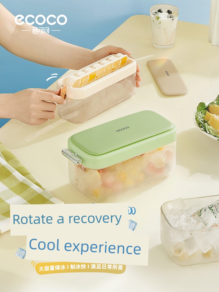Flip Storage Box Self-Made Household Ice Cube Mold with Lid