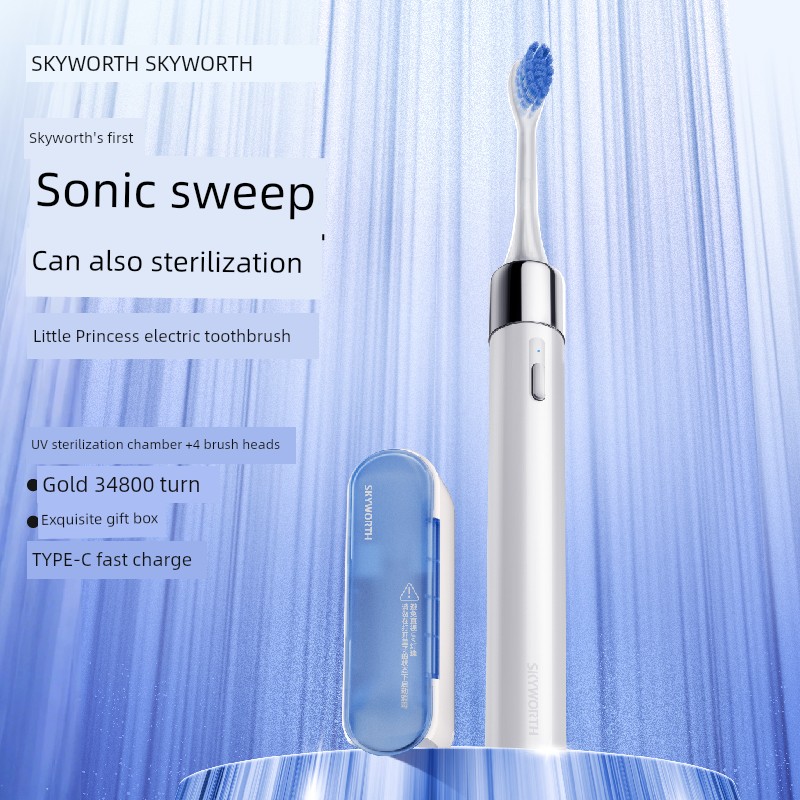 Skyworth Princess Electric Toothbrush Automatic Adult Couple Male Gift for Ladies Official Authentic Products 2025 New Arrival