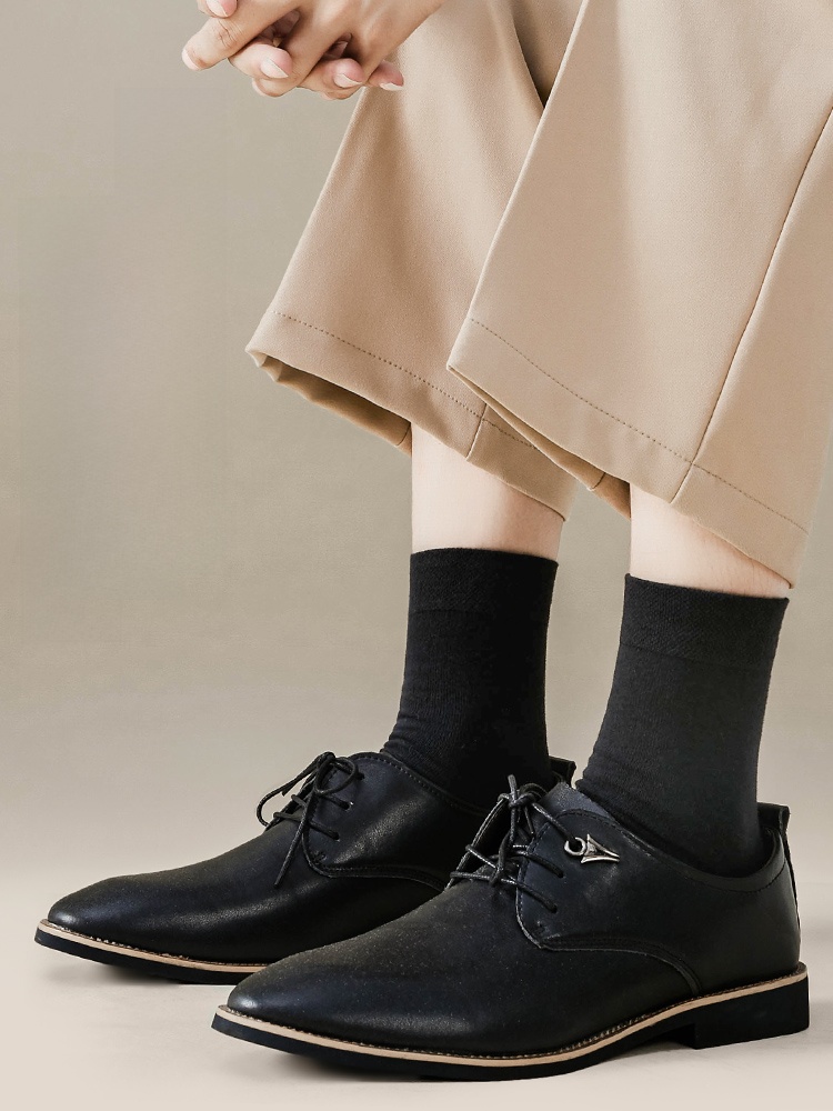 Zhuji Socks Men Mid-Calf Length Socks Autumn and Winter Deodorizing Filter Non-Cotton Stockings Antibacterial Non Slip Cotton Boys