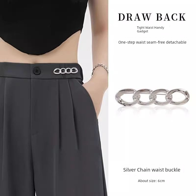 [9.9 Yuan for 3 Pieces] Skirt Waist-Tight Handy Gadget Fashion Tape Brooch Clasp Pearl Pin Fixed Big Change Small Hidden Hook