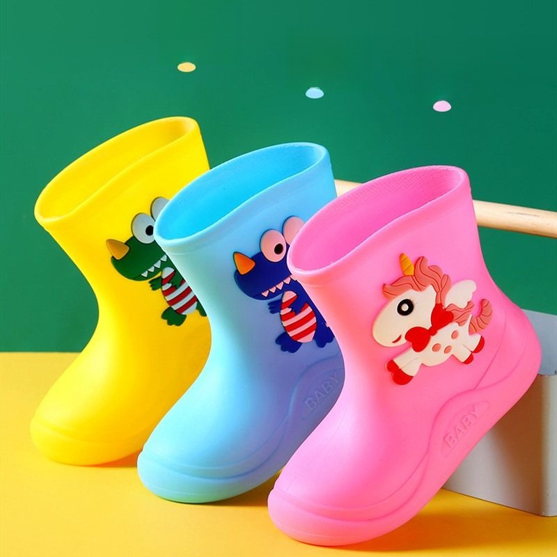 Elastic Female Baby Students' Short Children's Rain Boots