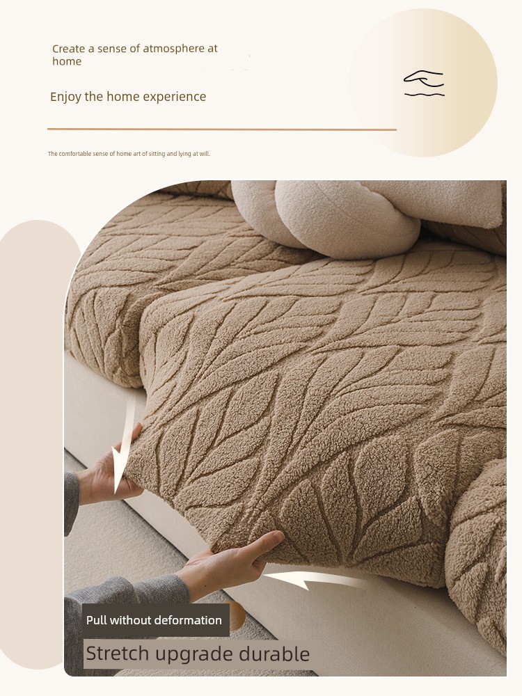 Thickened Fleece All-Inclusive Universal Cover Cover 2025 New Arrival Autumn and Winter Non-Slip Seat Cushions Stretch Sofa Cover Sofa