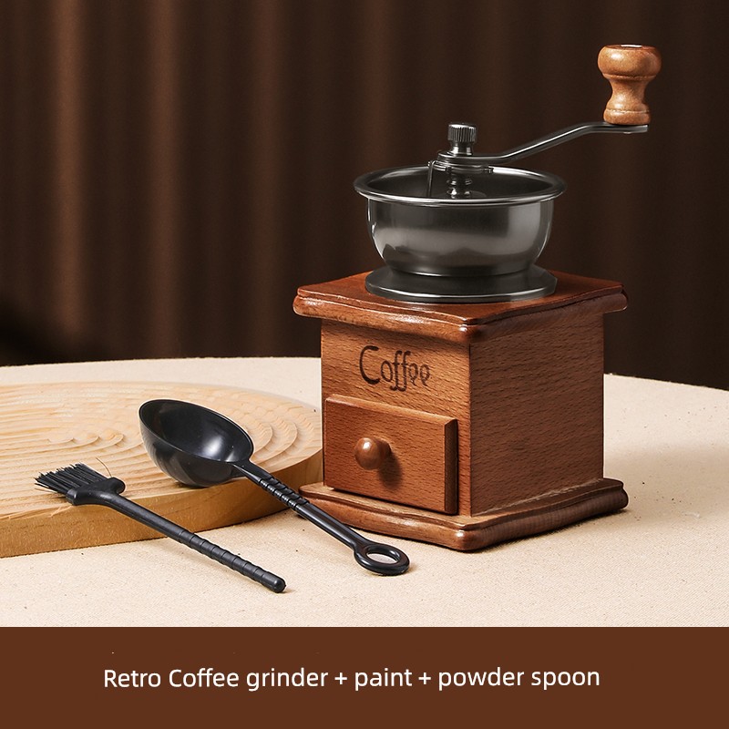 ماكينة طحن يدوية للقهوة صغيرة للاستخدام المنزلي من...