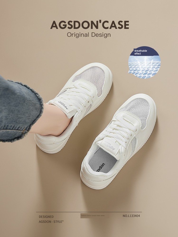 Thick Sole Summer Casual with Skirt Light White Shoes