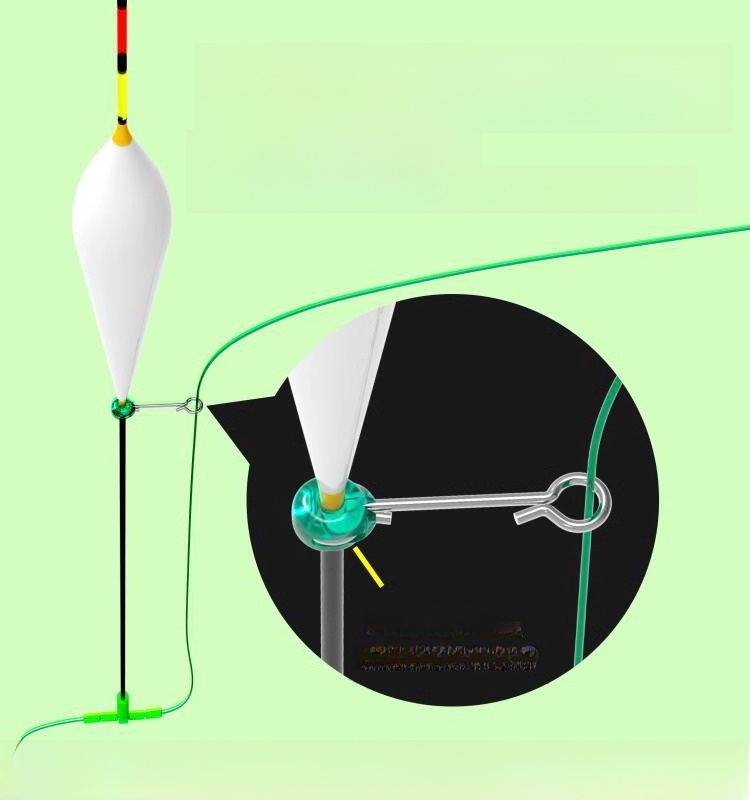 Wind-Resistant Wild Fishing Float Removable Small Accessories Hook