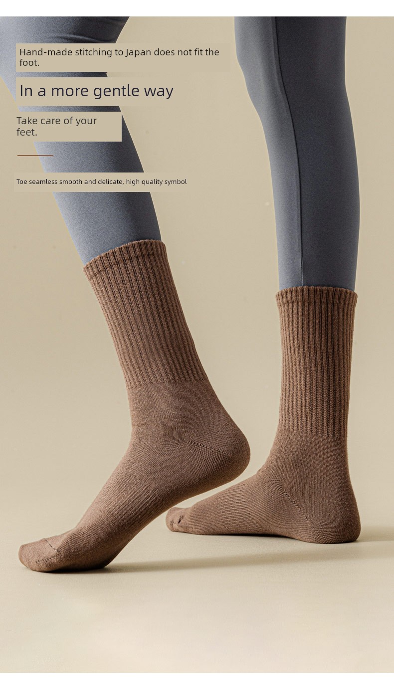 Cozy Shark Print Cotton Sports Socks for Women