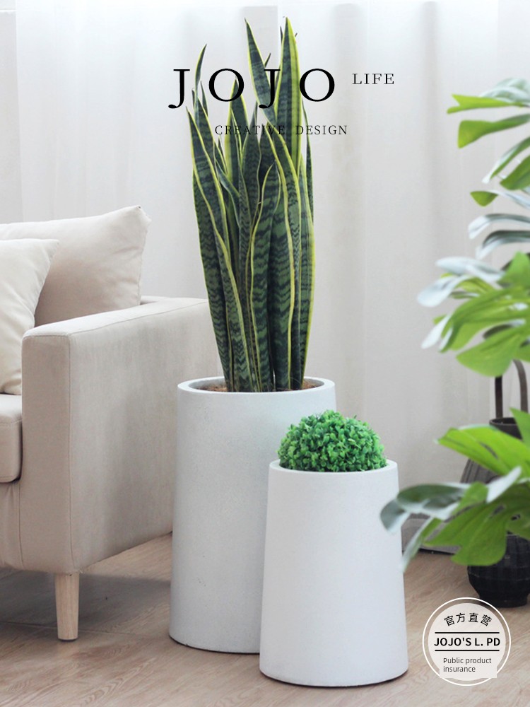 Jojo's L. Pd. Act. Nordic Simple Stylish Creative Large Plant Large Flower Pot with Tray | Acting