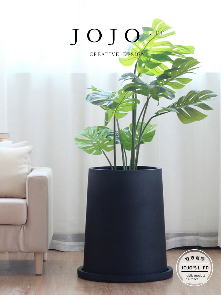 Jojo's L. Pd. Act. Nordic Simple Stylish Creative Large Plant Large Flower Pot with Tray | Acting