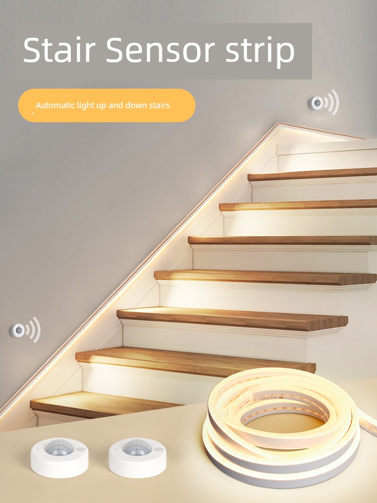 LED Smart Wiring Surface-Mounted Self-Adhesive Induction Lamp