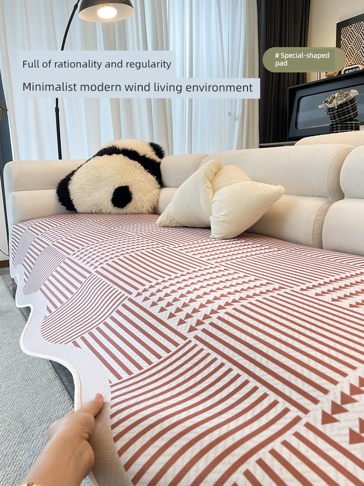 Cool Special-Shaped Ice Silk Sofa Cushion 2025 New Arrival Summer Non-Slip Fancy Summer Mat Sofa Slipcover Cover Cloth