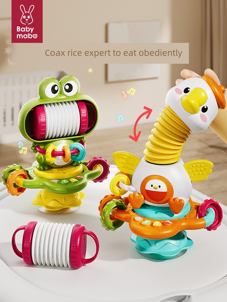 Baby Dining Table Toy Dining Chair Suction Cup Rotary Table 0-1 Year Old Baby Puzzle over 6 Months Old 3 Early Childhood Education