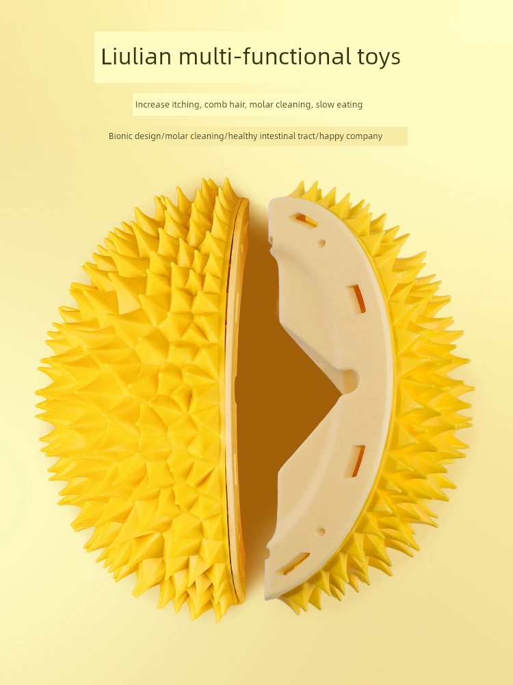 Durian Itching Comb Cat Itching Device Corner Hair Rubbing Handy Gadget Cat Scratch Board Scratch an Itch Cat Teaser Toy Pet Supplies
