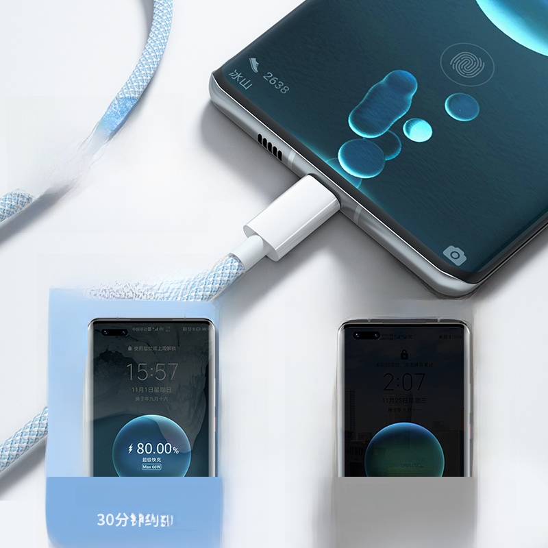 Huawei Super Flash Charging Interface Woven Extension Cable