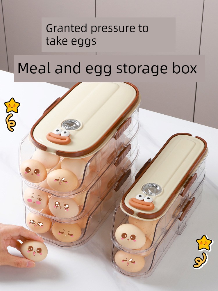Food Grade Rolling Preservation Storage Box for Refrigerator