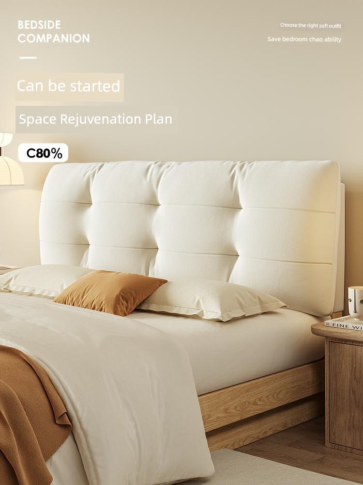 2025 New Arrival Ins Cream Style Bedside Soft Upholstery Backrest Tatami Pillow Bedside Cushion Bed Back Cushion