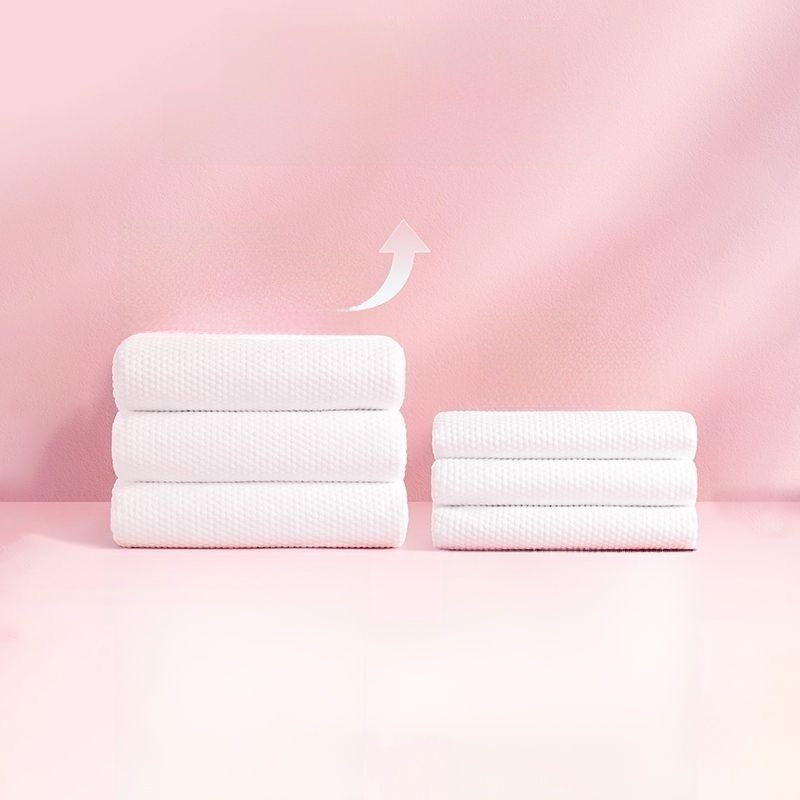 Individually Packaged Extra Large Pure Cotton Portable Disposable Bath Towel