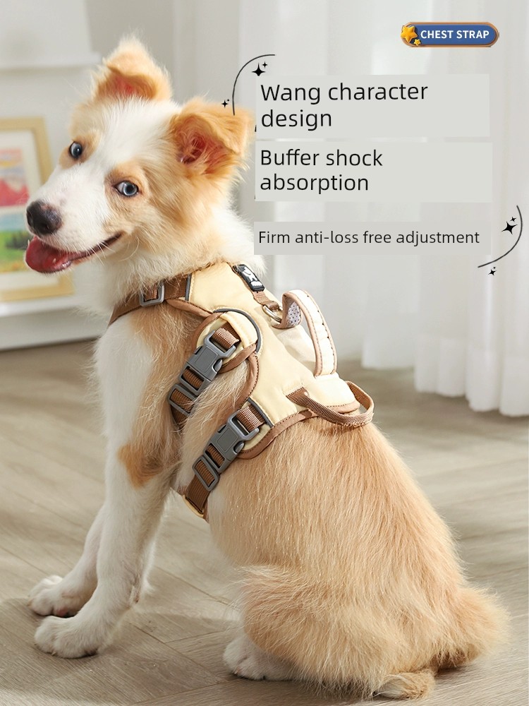 Dog Hand Holding Rope Vest Chest Strap Small Medium Large Dog Pet Dog Leash Golden Retriever Chain Anti-Bite