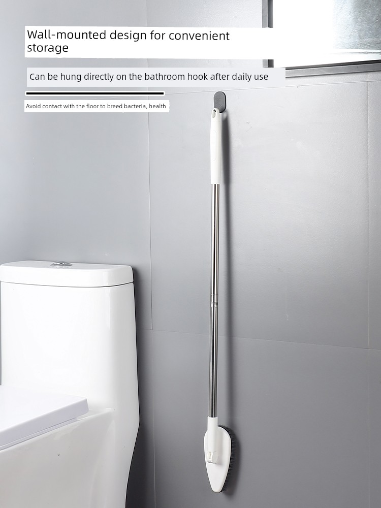 Brush Bristle Toilet Brush Floor Long Handle Bathroom Cleaning Brush Floor Gap Brushes Toilet Cleaning Gadget Scrubbing Brush