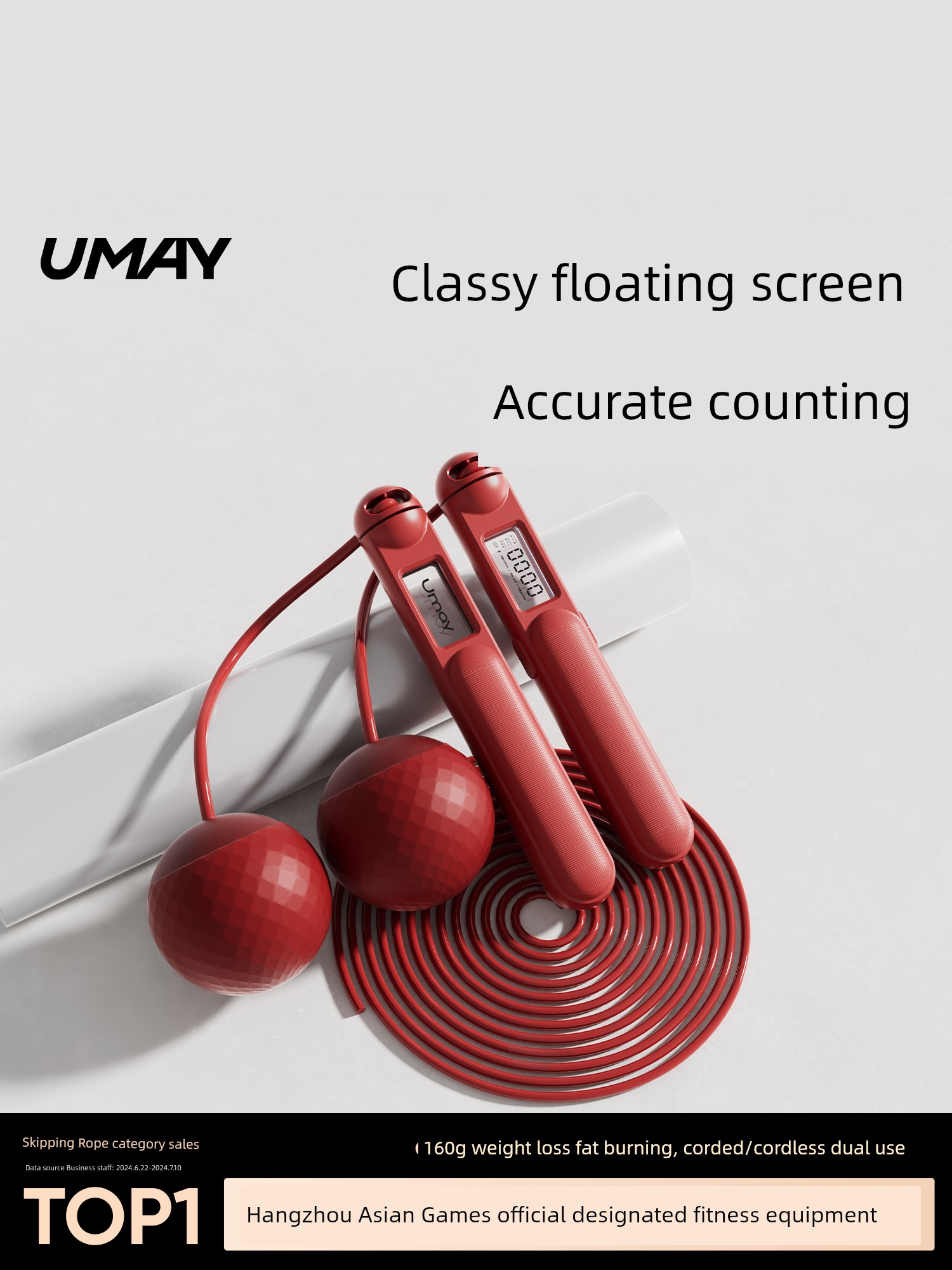 Fitness Weight Loss Sports Girls Professional Fat Burning Skipping Rope
