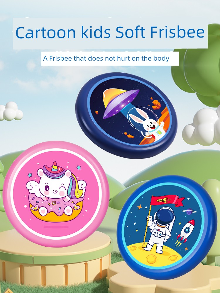 Kids Soft Frisbee Hand Throw Swing UFO Matching Interactive Game Safety Outdoor Sports Toy Girl Boy