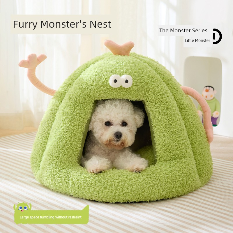 Kennel Winter Heattech Closed Kennel Small and Medium-Sized Dogs Teddy Bichon All Year Round Neutral Sleep Dog Bed Mat