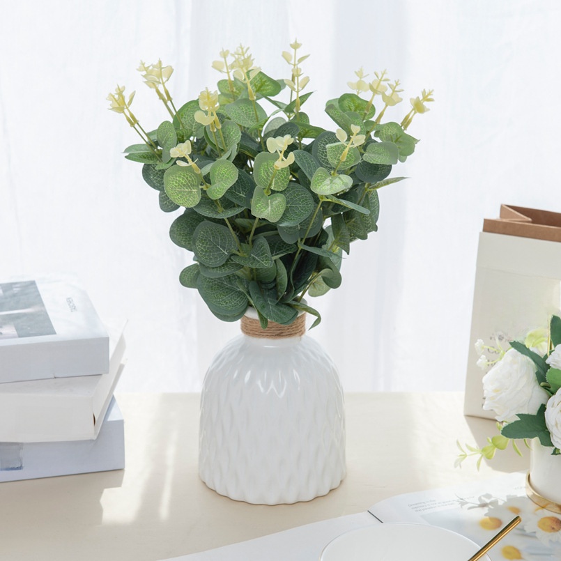 Eucalyptus Fresh Living Room Leaves Display Artificial Flowers