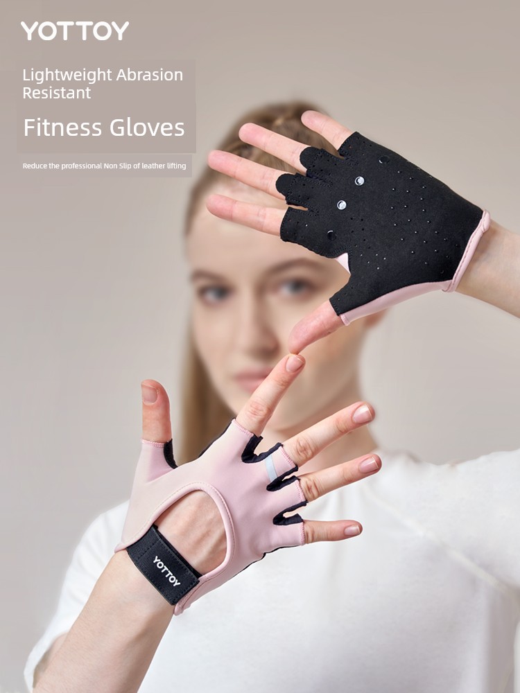 Anti-Cocoon Half Finger Wait Lifting Kettlebell Training Fitness Gloves
