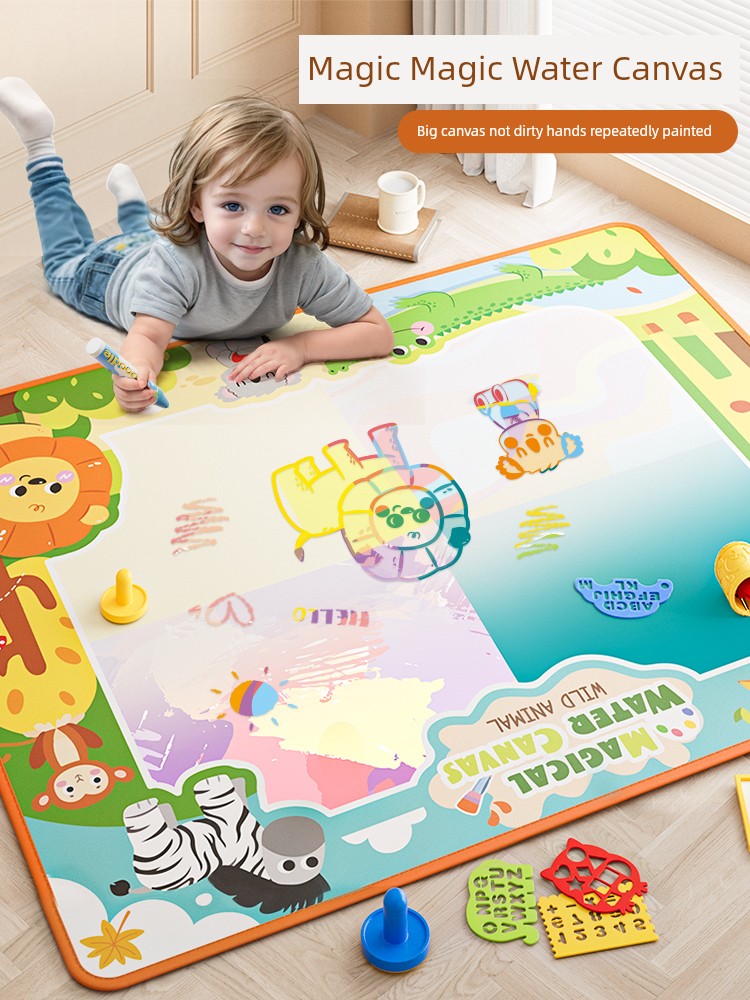 Water Painting Toys Kids Coloring Baby Magic Water Picture Book Repeated Graffiti Water Painting Water Painting Cloth Blanket Roll