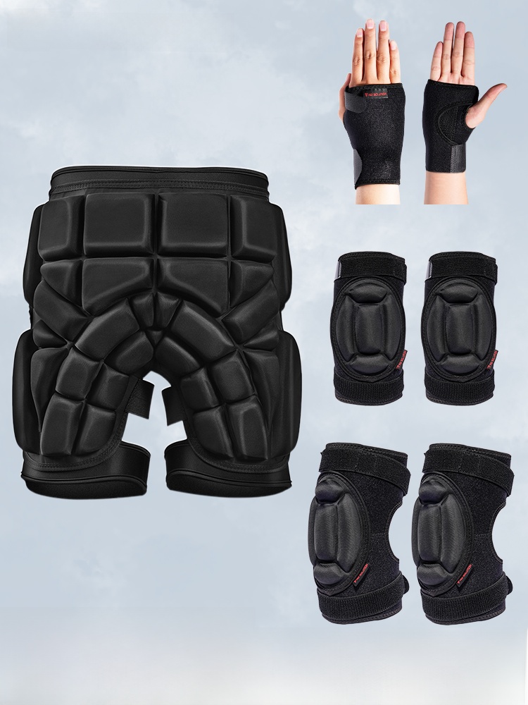 Roller Skating Single and Double Board Skiing Hip Pad Suit Protective Gear Hip Pad Hip Cushion Knee Pads Drop-Resistant Cushion Adult and Children Thickened