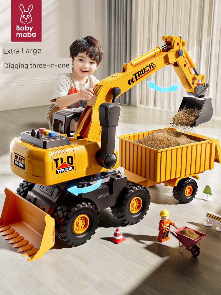 Extra Large Excavator Toy Car Boy Excavator Dumptruck Truck Transport Engineering Vehicle Toy Crane Truck Forklift