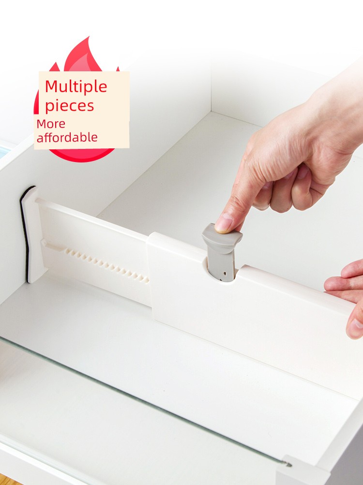 Jujiajia Drawer Partition Plate Telescopic Wardrobe Layered Baffle Cabinet Partition Board Storage Partition