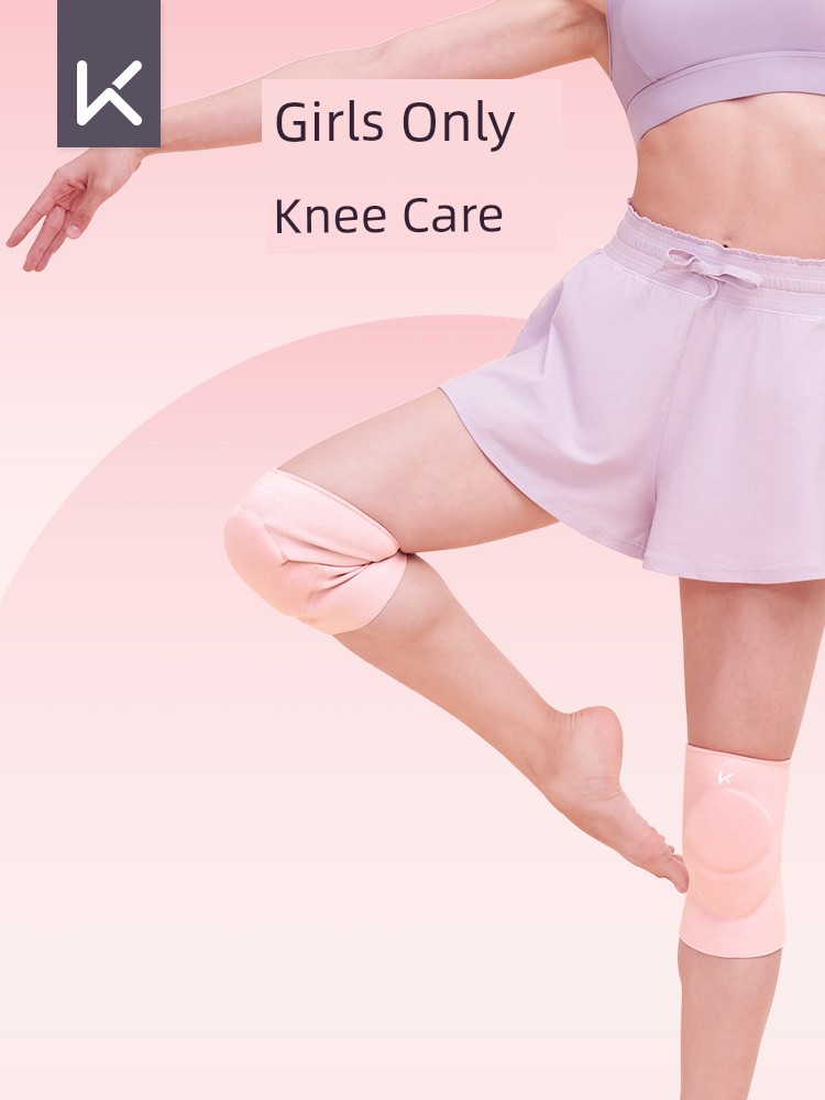 Keep Dance Knee Pad Sports Anti-Collision Support Professional Training Female Knee Leg Warmer Protective Gear Abrasion Resistant Lightweight Breathable