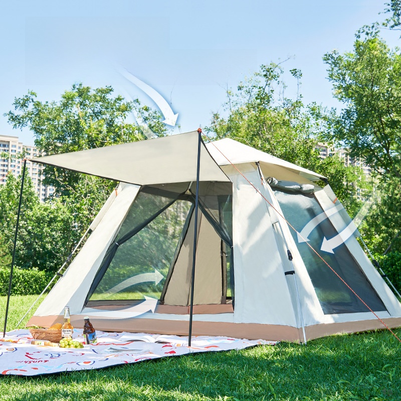 Shangchuanjia Outdoor Tent Camping Large Space Canopy Tent Automatic Free Quickly Open Park Tent