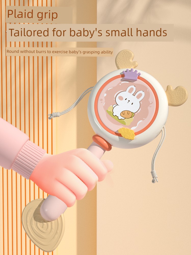 Kids Drum Toy Percussion Instrument Baby Hand Drum Rattle Drum Infant 2 Side Drum 1 1 3 Years Old 6 Months Old