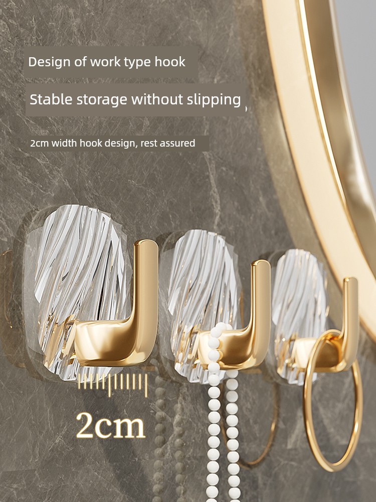 Towel Hook Punch-free Sticky Hook Strong Load-Bearing Bathroom Bathroom Creative Small Hook Door Key Artifact