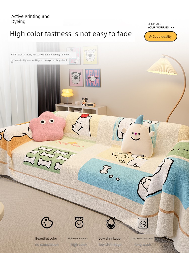 Accessible Luxury Fancy Stuffed Sofa Cover Towel 2024 New Arrival Sofa Cushion Cover Autumn and Winter All-Inclusive One-Piece