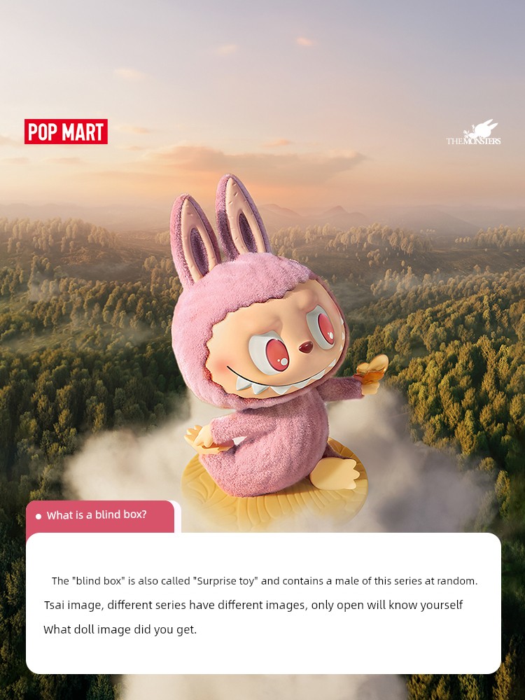 PopMart Pop Mart the Monsters Lazy Yoga Series Hand-Made Blind Box Labubu Gift