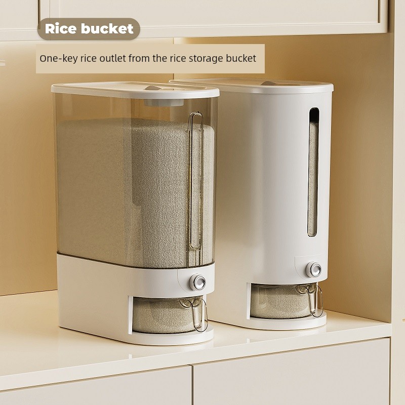 Gap Rice Storage Bin New Homehold Flour Sealed Barrel Insect-Proof Moisture-Proof Cereals Food Grade Kitchen Rice Storage Box