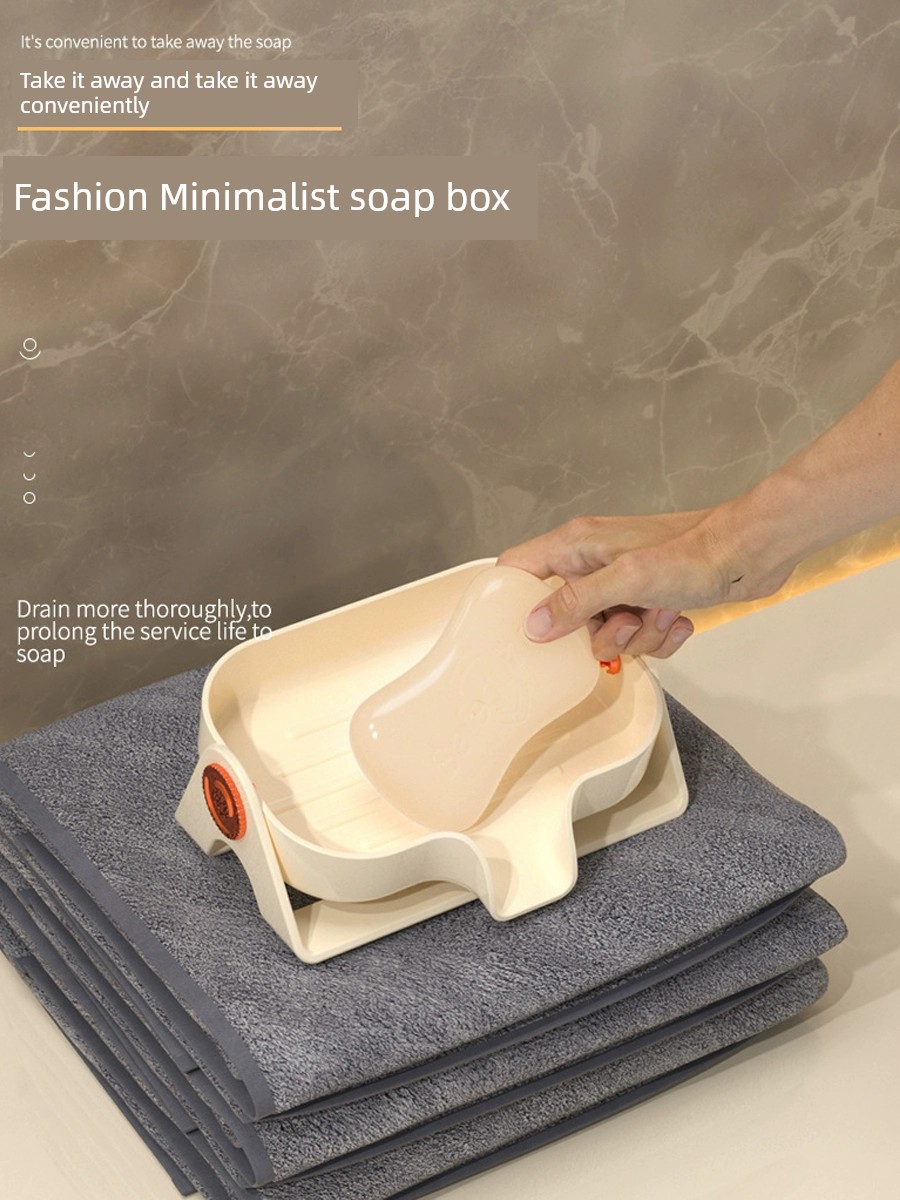 Diversion Bathroom Countertop High-Grade Drain Soap Box