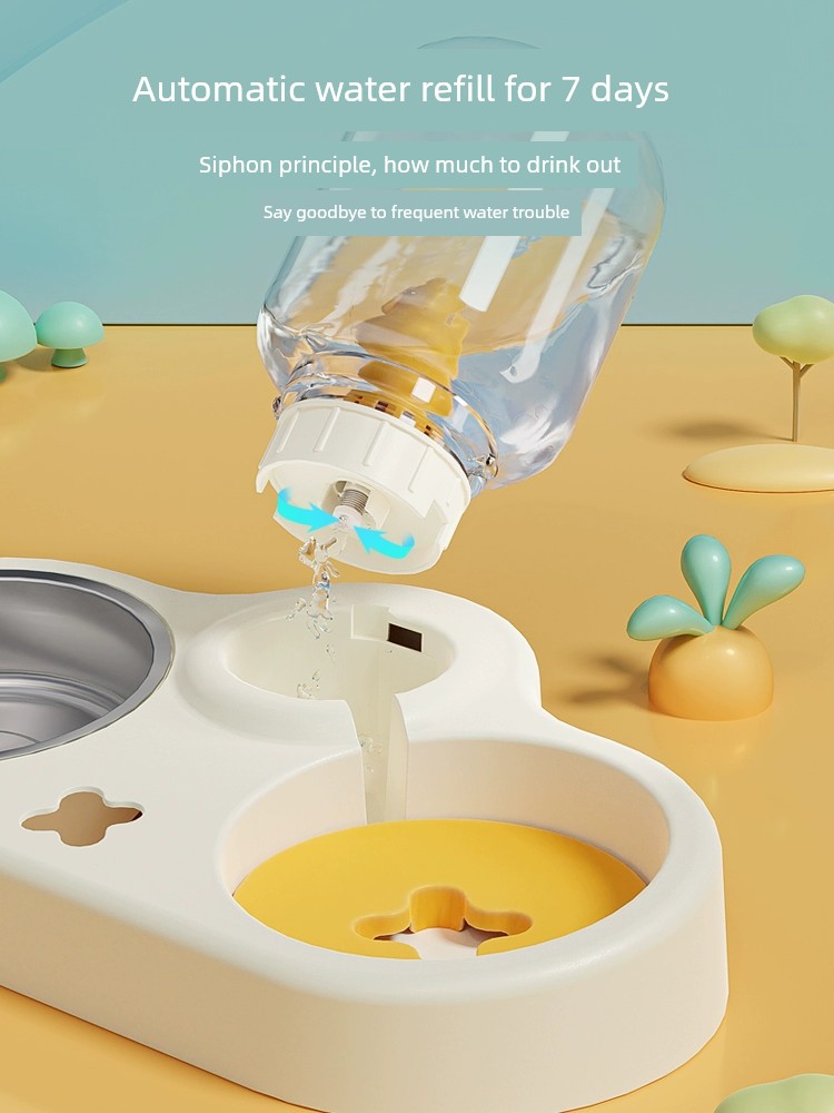 Automatic Protection Cervical Spine Anti-Tumble Cat Bowl