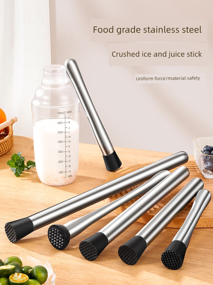 Shaker Tamping Stick Triturator Hand-Beating Lemon Tea Tool Ice Muddler Stick Icebreaker Beating Fruit Hammer Juicing Stick