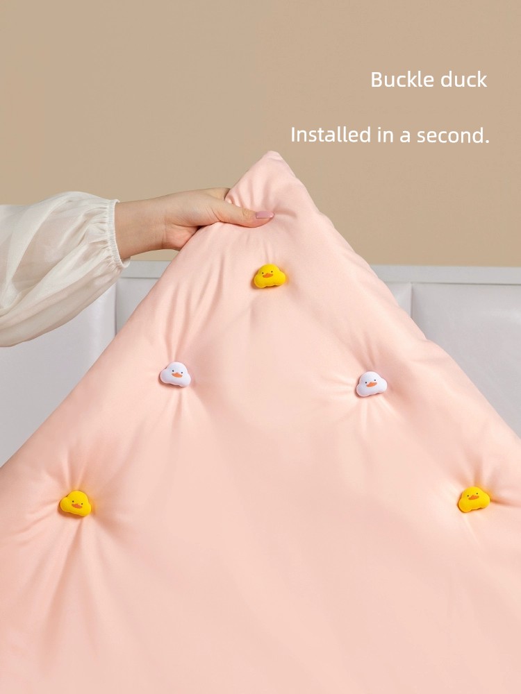 Small Yellow Duck Quilt Holder Quilt Cover Quilt Cover Quilt Anti-Skid Quilt Sheet Fixing Artifact Needle-Free Invisible Safety