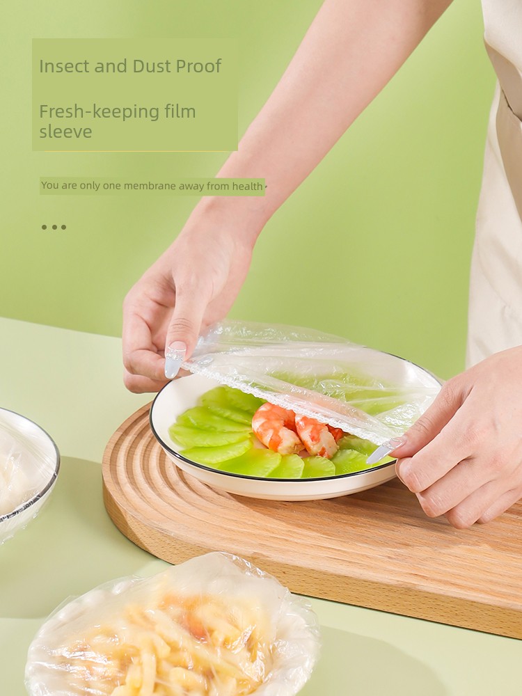Bowl Set Leftovers Plastic Wrap with Elastic Mouth Shower Cap