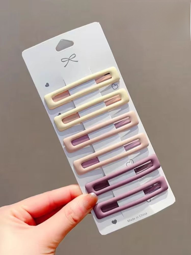 Minimalist Frosted Hairpin Bangs Kids BB Clip